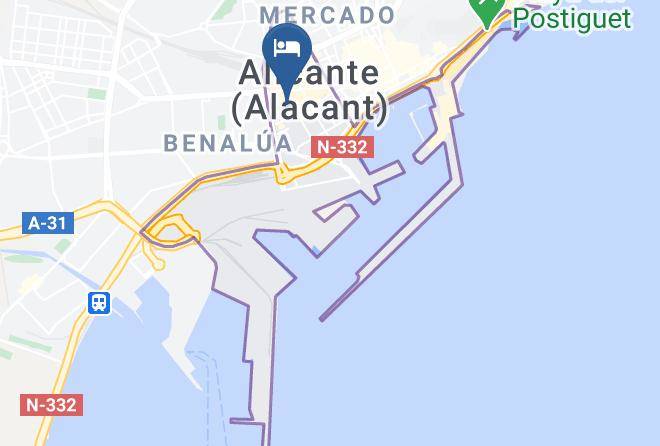 Alicante - Habitacion Triple Maps