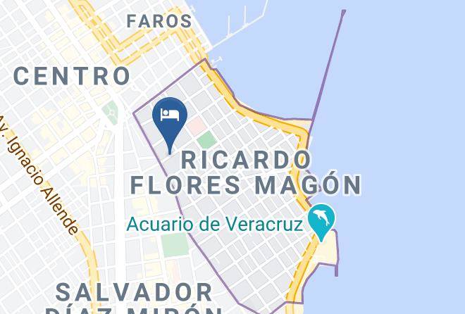 Veracruz Ricardo Flores Magon - Habitaciones Amuebladas Costa Esmeralda Maps