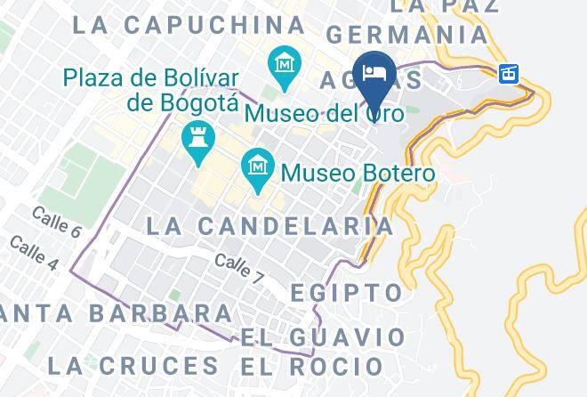 Bogota - Habitaciones En El Centro De Bogota Candelaria Maps