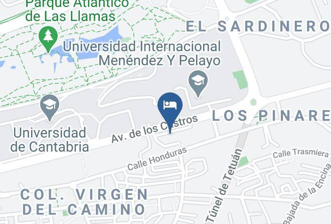 Santander - Habitaciones En El Sardinero Santander Maps