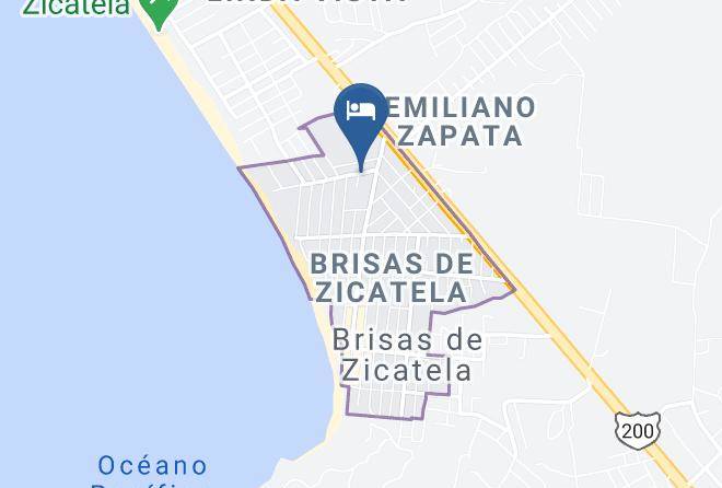 Santa Mariaotepec - Habitaciones Fiesta Zicatela Maps