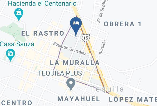 Tequila - Habitaciones Origen Maps