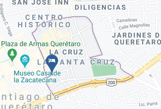 Santiago De Queretaro - Habitaciones Queretaro Guadalupe Maps