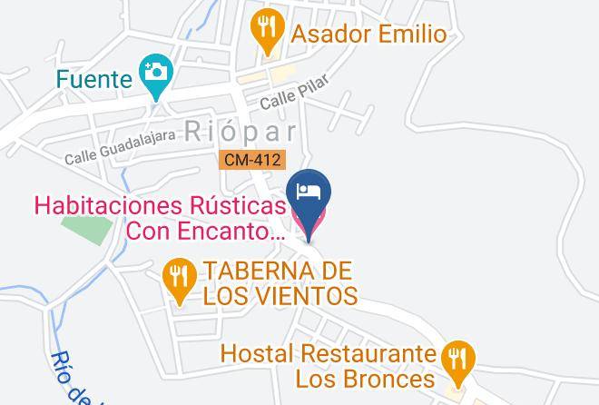Albacete - Habitaciones Rusticas Con Encanto Chorros Del Rio Mundo Maps