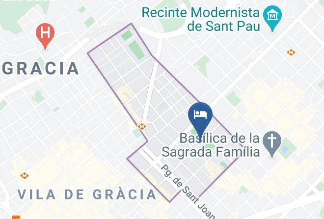 Barcelona - Habitaciones Sagrada Familia Maps