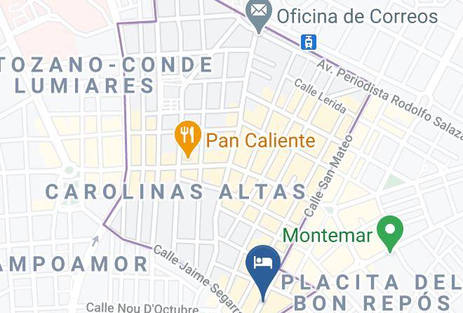 Alicante - Habitaciones San Mateo Maps