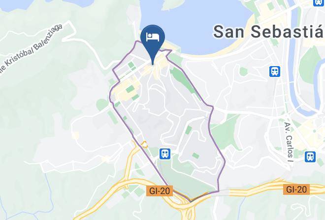 Gipuzkoa - Habitaciones Sansebastian Ondarreta Maps