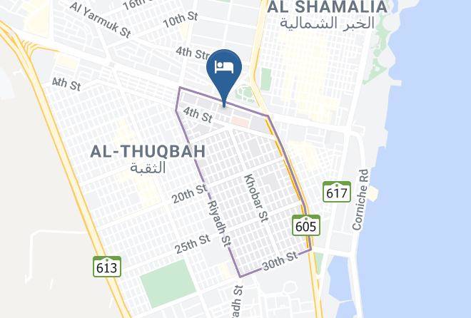 Al Khobar - Habitat Hotel All Suites Al Khobar Maps