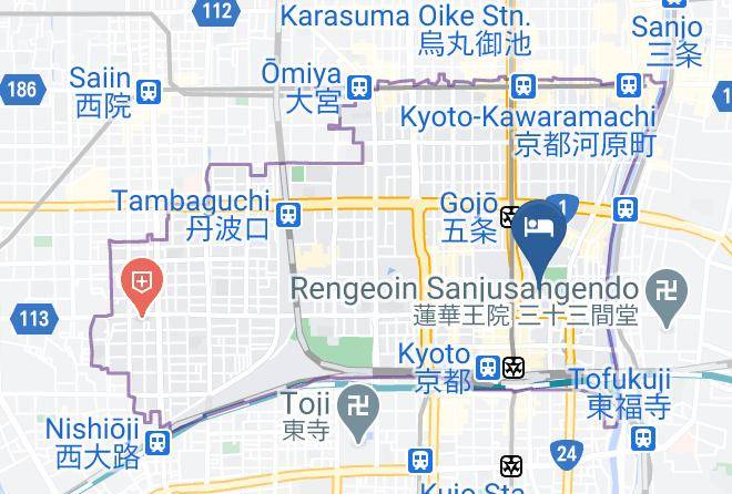 Kyoto City Shimogyo Ward - Hachi Inn Maps