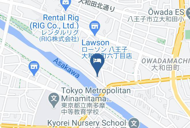 Hachioji City - Hachioji Hotel New Grand Maps