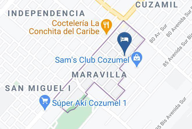 Cozumel - Hacienda Boutique Cozumel Maps