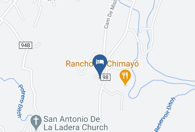 Santa Fe - Hacienda De Chimayo Maps