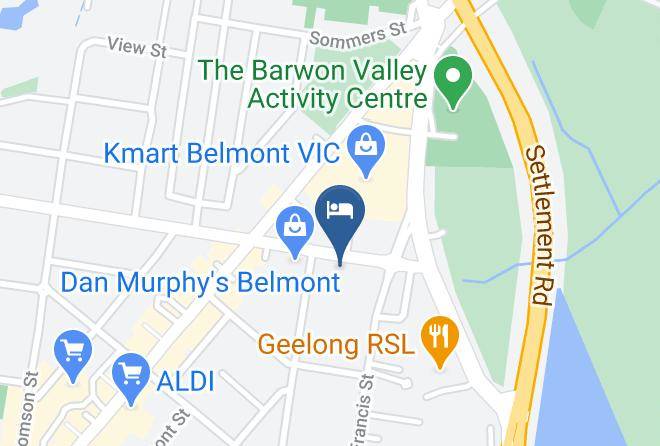 Greater Geelong - Hacienda Motel Geelong Maps