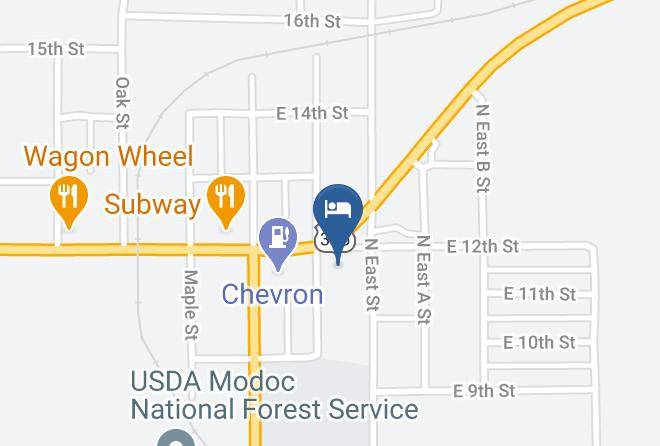 Modoc - Hacienda Motel Maps