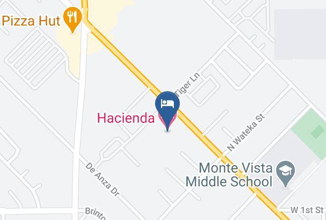 Riverside - Hacienda Motel Maps