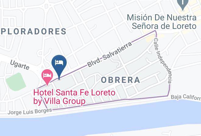 Loreto - Hacienda Suites Loreto Maps
