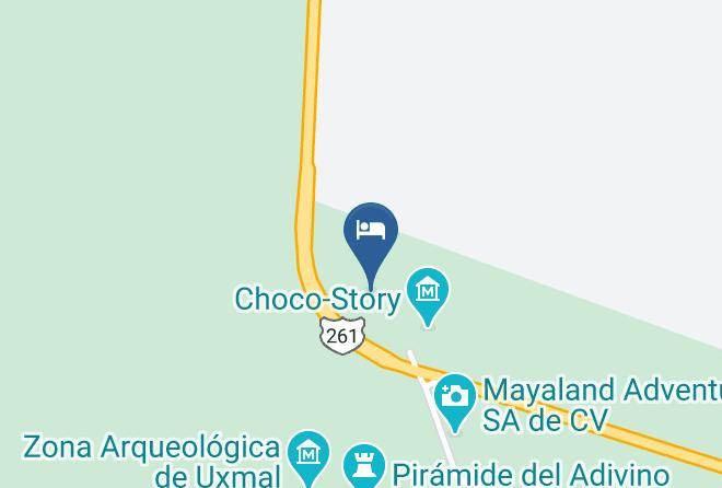 Santa Elena - Hacienda Uxmal Plantation & Museum Maps