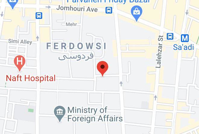 Tehran - Hafez Hotel Maps