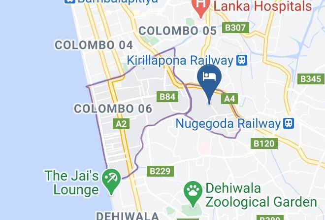 Colombo - Haggai Tourist Bungalow Maps