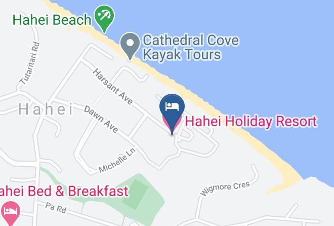 Thames Coromandel - Hahei Holiday Resort Maps