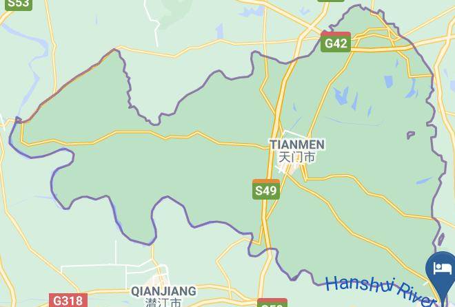 Xiantao - Haifanxing Chain Hotel Maps