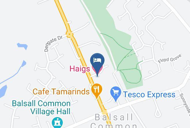 Solihull - Haigs Hotel Maps