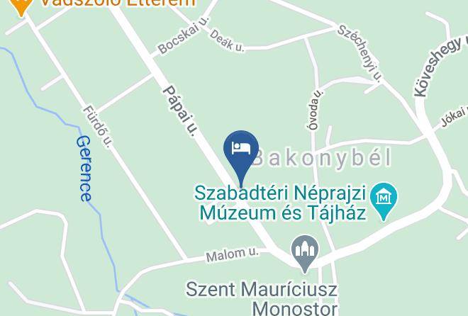 Bakonybel - Haik Vendeghaz Maps