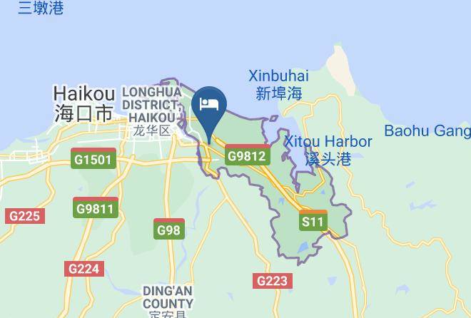 Haikou - Haikou Ye Zhi Lian Hotel Maps