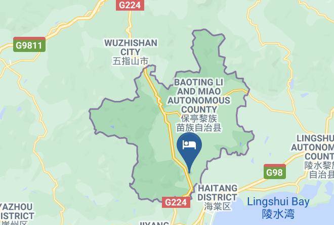 Baoting Lizu Miaozu Aut County - Hainan Bulongsai Resort Hotel Maps