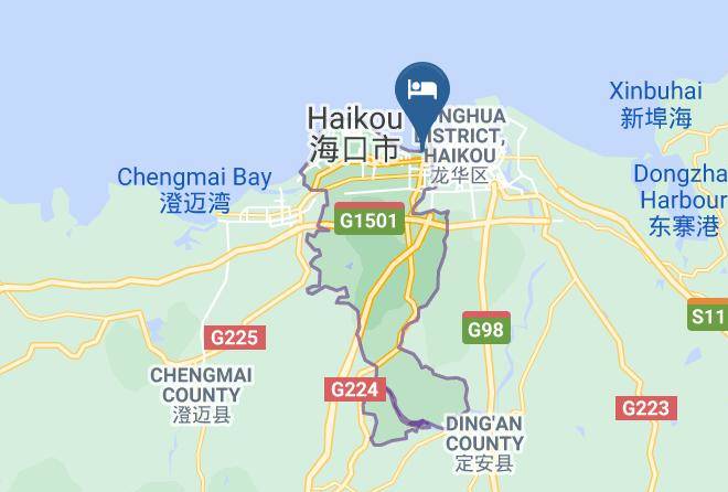 Haikou - Hainan Kaiwei Hotel Maps