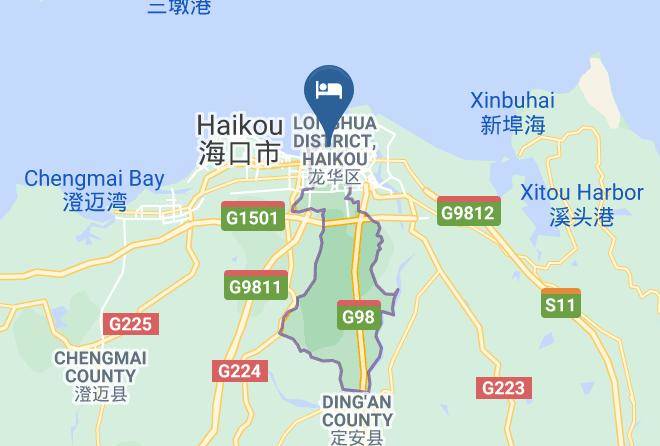 Haikou - Hainan Ye Hai Hotel Maps
