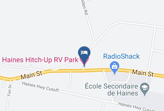Haines Borough - Haines Hitch Up Rv Park Maps