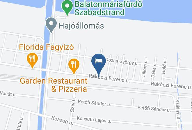 Balatonmariafurdo - Hajas Familia Kiado Szobak Maps