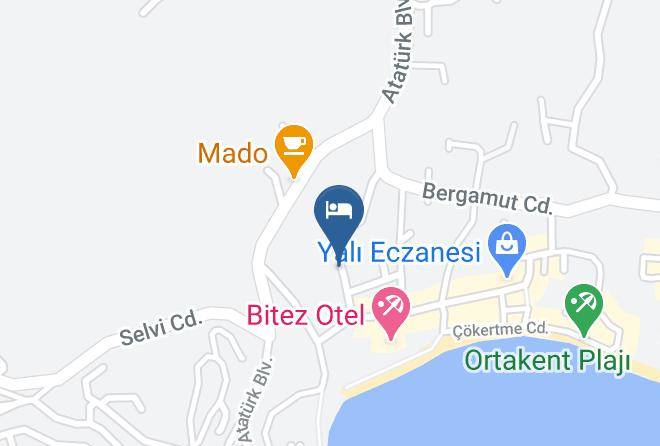 Bodrum - Hakan Otel Maps
