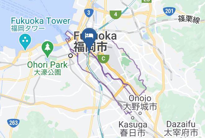 Fukuoka City Hakata Ward - Hakata Green Hotel Annex Maps