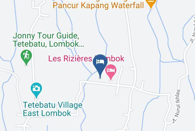 Lombok Timur - Hakiki Bungalows & Cafe Restaurant Maps