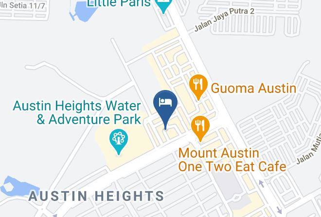 Johor Bahru - Hako Hotel Taman Mount Austin Maps