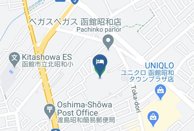 Hakodate City - Hakodate Health Center Hot Water Tosato Maps