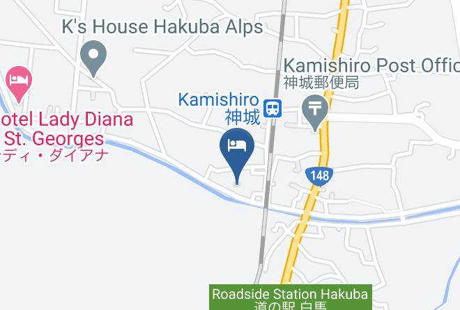 Hakuba Vil Kitaazumi District - Hakuba Alps Backpackers Maps