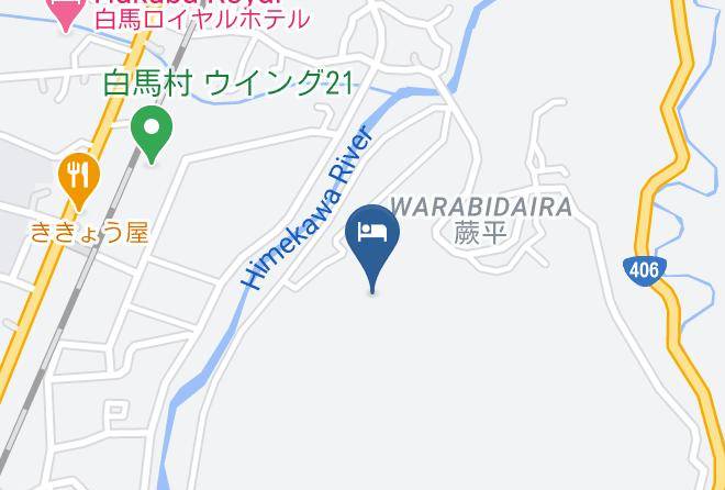 Hakuba Vil Kitaazumi District - Hakuba Highland Hotel Maps