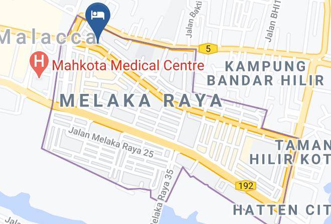 Melaka Tengah - Halcyon Hotel Maps