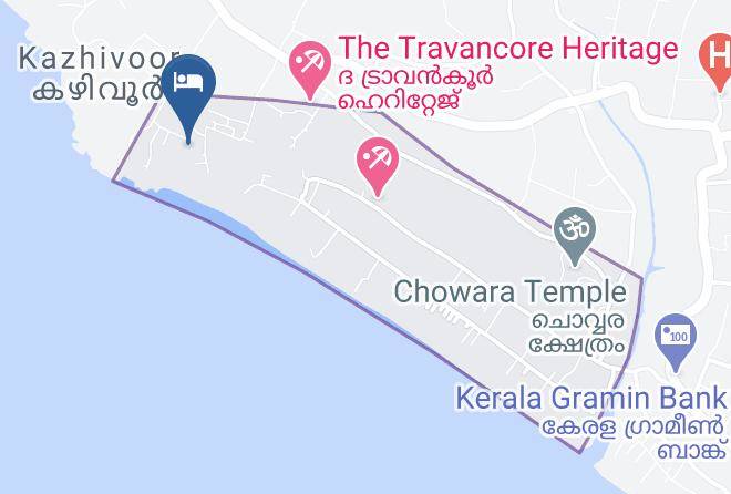 Neyyattinkara - Halcyon Valley Beach Resort Maps