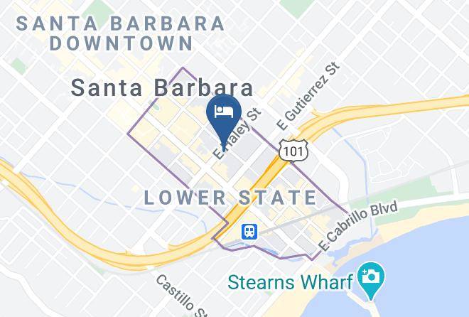 Santa Barbara - Haley Hotel Maps