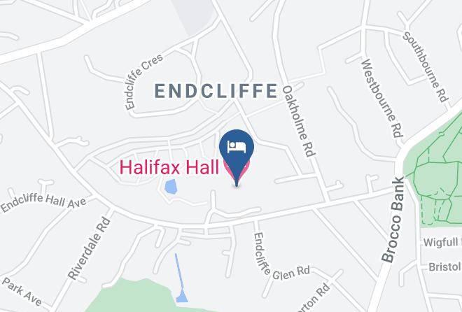 Sheffield - Halifax Hall Hotel Maps