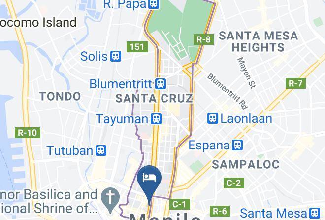 Metro Manila - Halina Hotel Avenida Maps