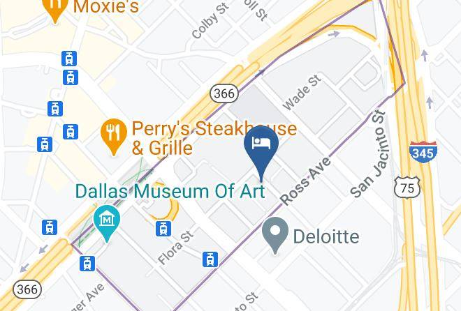 Dallas - Hall Arts Hotel Dallas Curio Collection By Hilton Maps