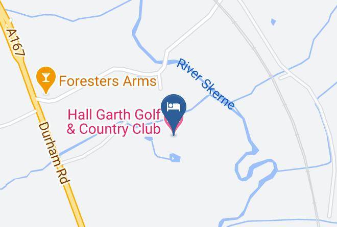 Hall Garth Golf & Country Club Hotel Map