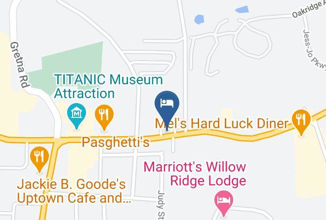 Hall Of Fame Motel Map