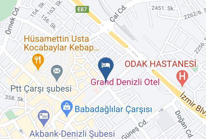 Merkezefendi - Halley Hotel Maps
