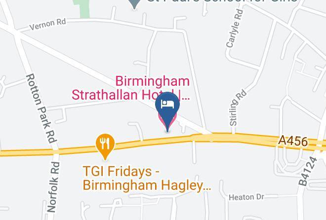 Birmingham Strathallan Hotel Signature Collection By Best Western Map